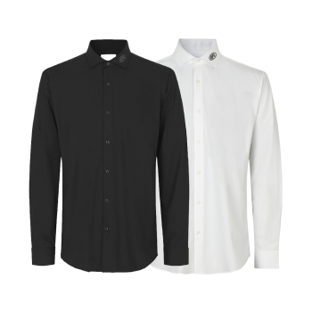 SEVEN SEAS Hybrid shirt - slim fit w. collarlogo